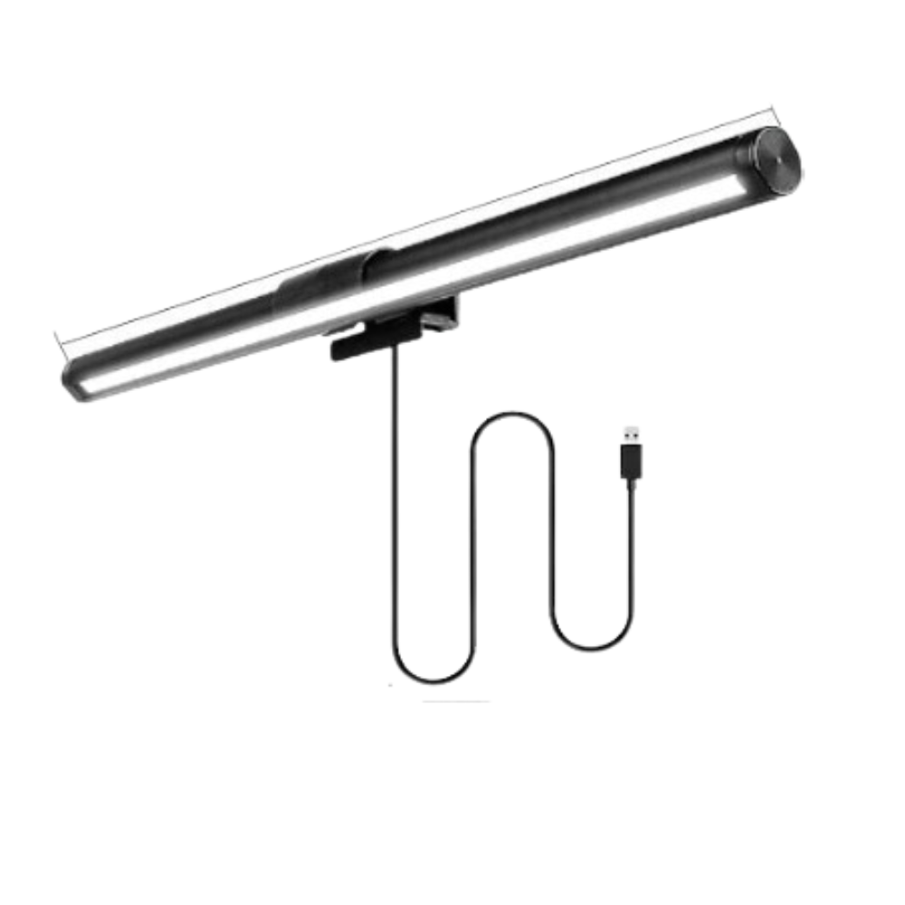 Lâmpada de Tela LED Moderna com Ajuste de Cores e Controle Tátil – 220V