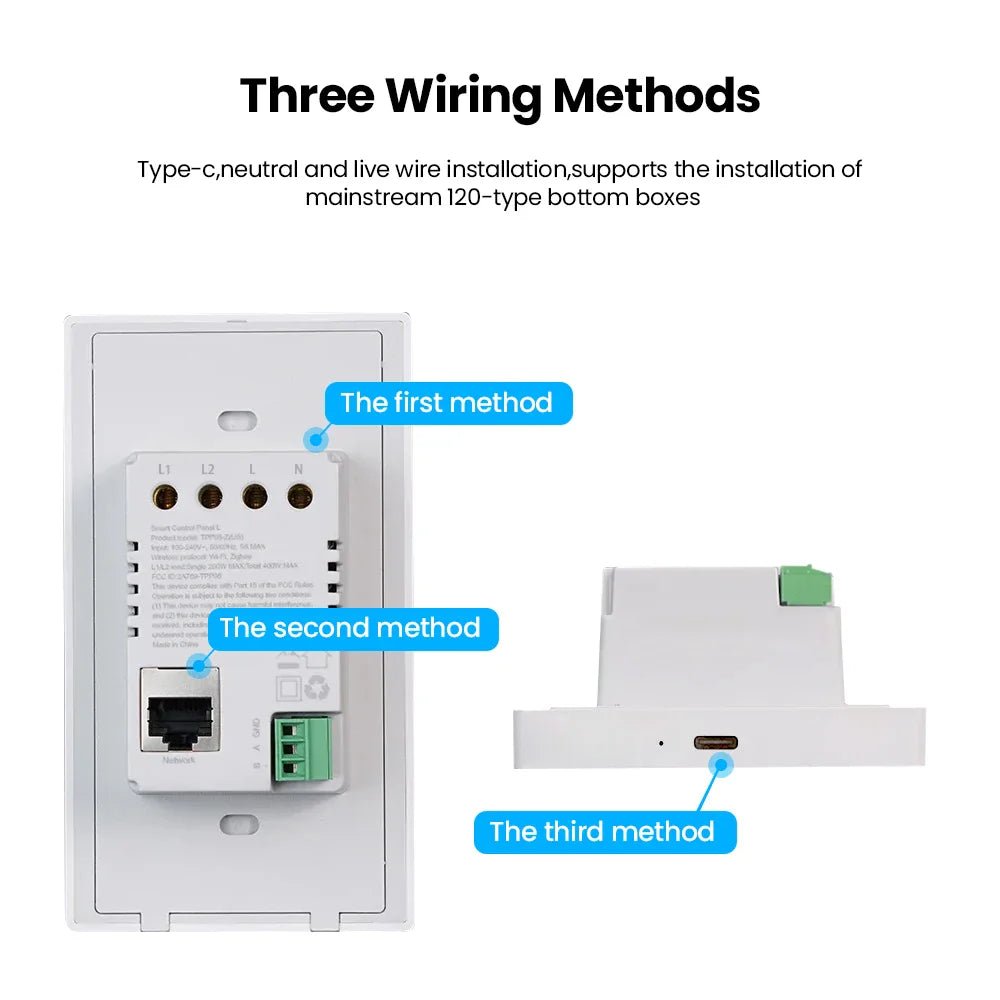 Controle Inteligente AVATTO P6EPro - Conectividade Wi - Fi e Zigbee - BoostedBit - BoostedBit - Sence Switch - C - 1 -