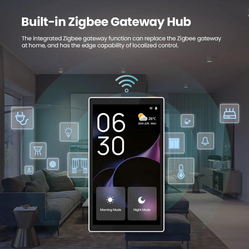 Controle Inteligente AVATTO P6EPro - Conectividade Wi - Fi e Zigbee - BoostedBit - BoostedBit - Sence Switch - C - 1 -