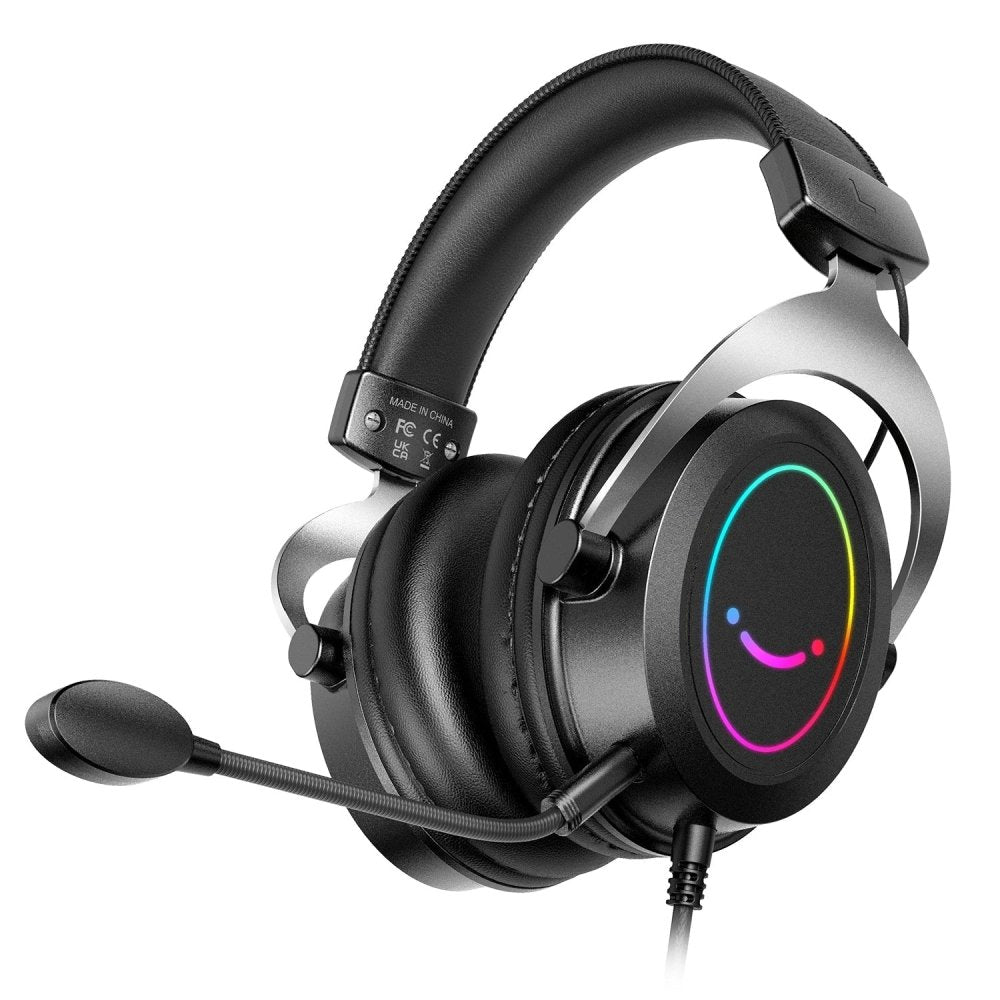 Headpset Gamer FIFINE H3 RGB PowerSound - BoostedBit - BoostedBit - Preto -