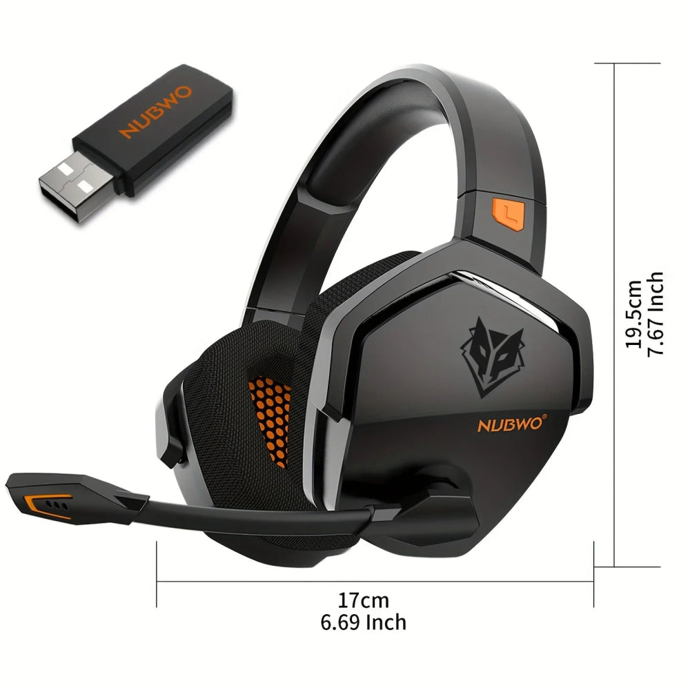 Headset Gamer NUBWO G06 DualMode - BoostedBit - BoostedBit - Laranja -