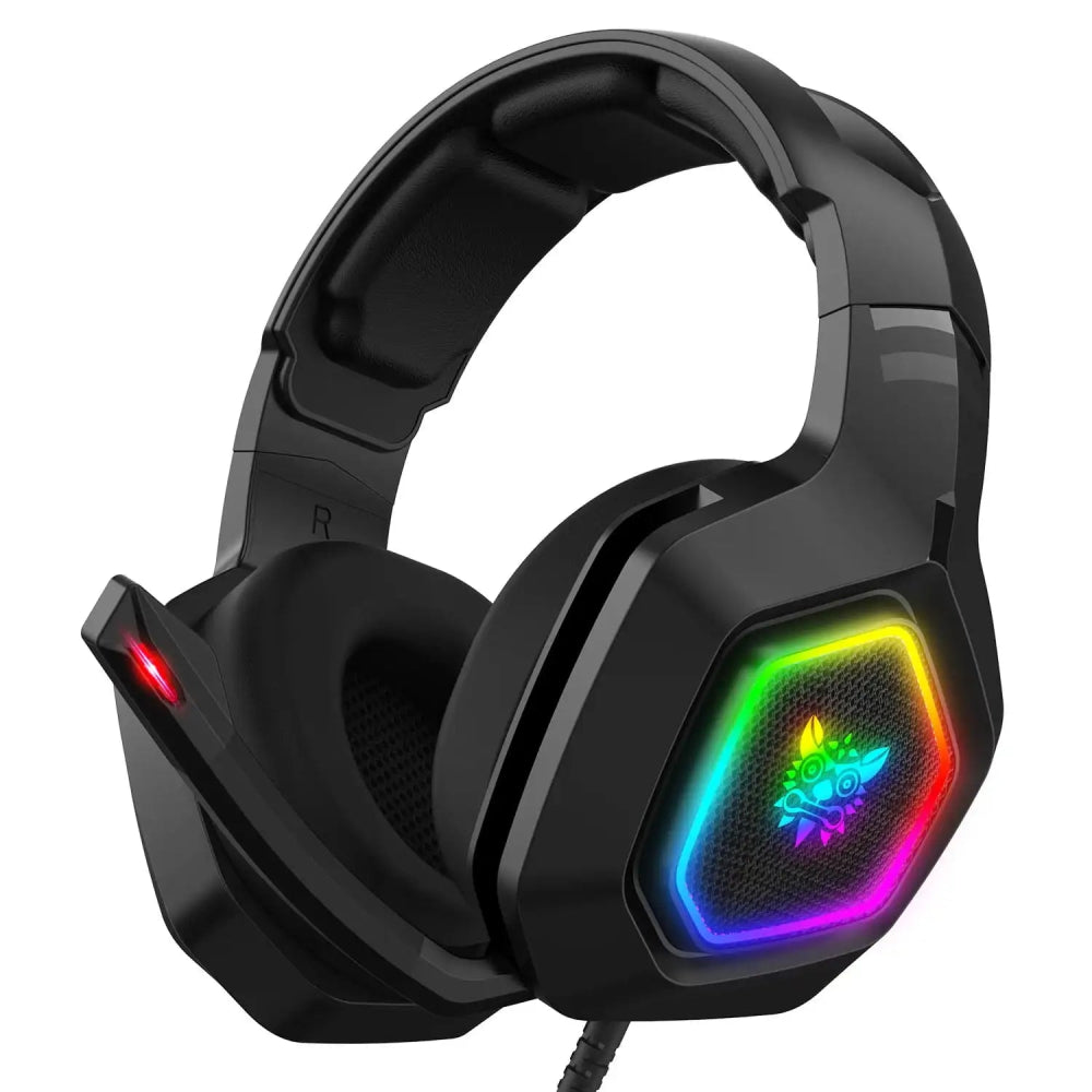 Headset Gamer ONIKUMA K10 com Cancelamento de Ruído, Bluetooth e RGB - BoostedBit - BoostedBit - Preto -