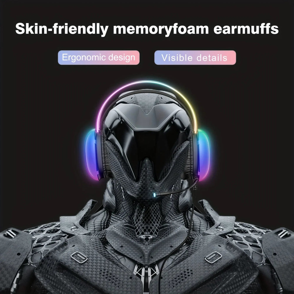 Headset Gamer ONIKUMA X25 com Cancelamento Ativo de Ruído e RGB - BoostedBit - BoostedBit - Preto -