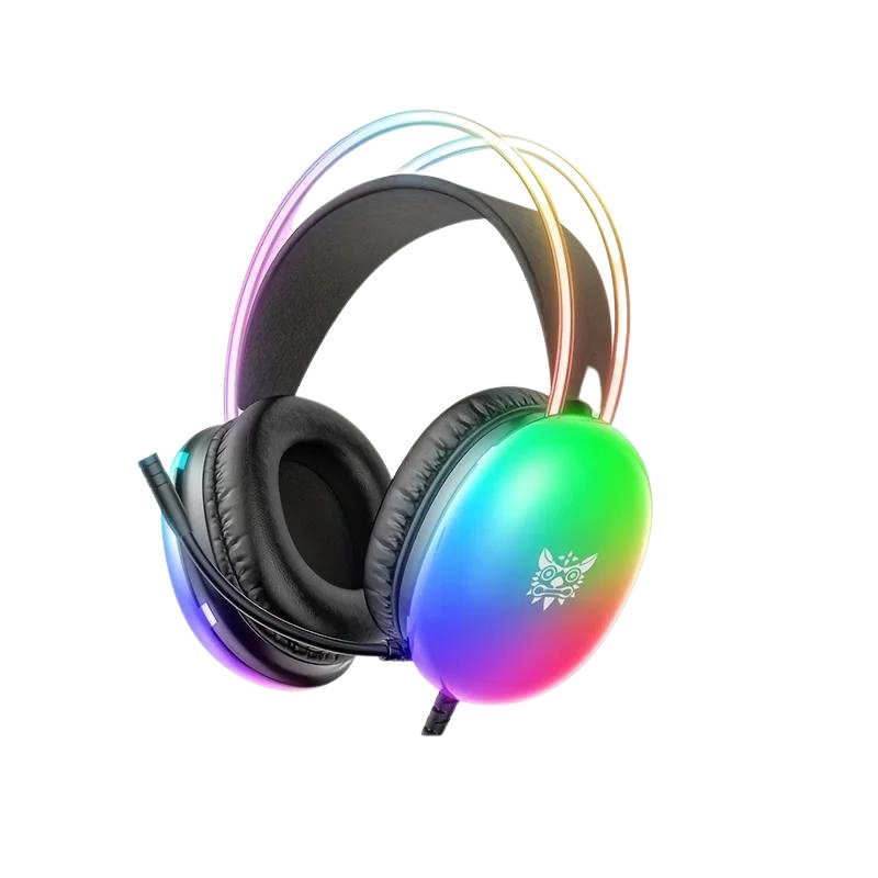 Headset Gamer ONIKUMA X25 com Cancelamento Ativo de Ruído e RGB - BoostedBit - BoostedBit - Preto -