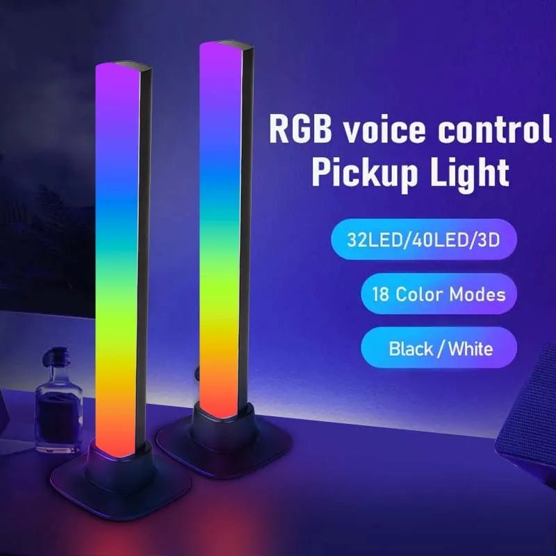 Luz Atmosférica com Controle por App e Mudança de Cores RGB – 30 cm - BoostedBit - BoostedBit - 2 Conjuntos com 4 Luzes - USB Plug - C - 1 -