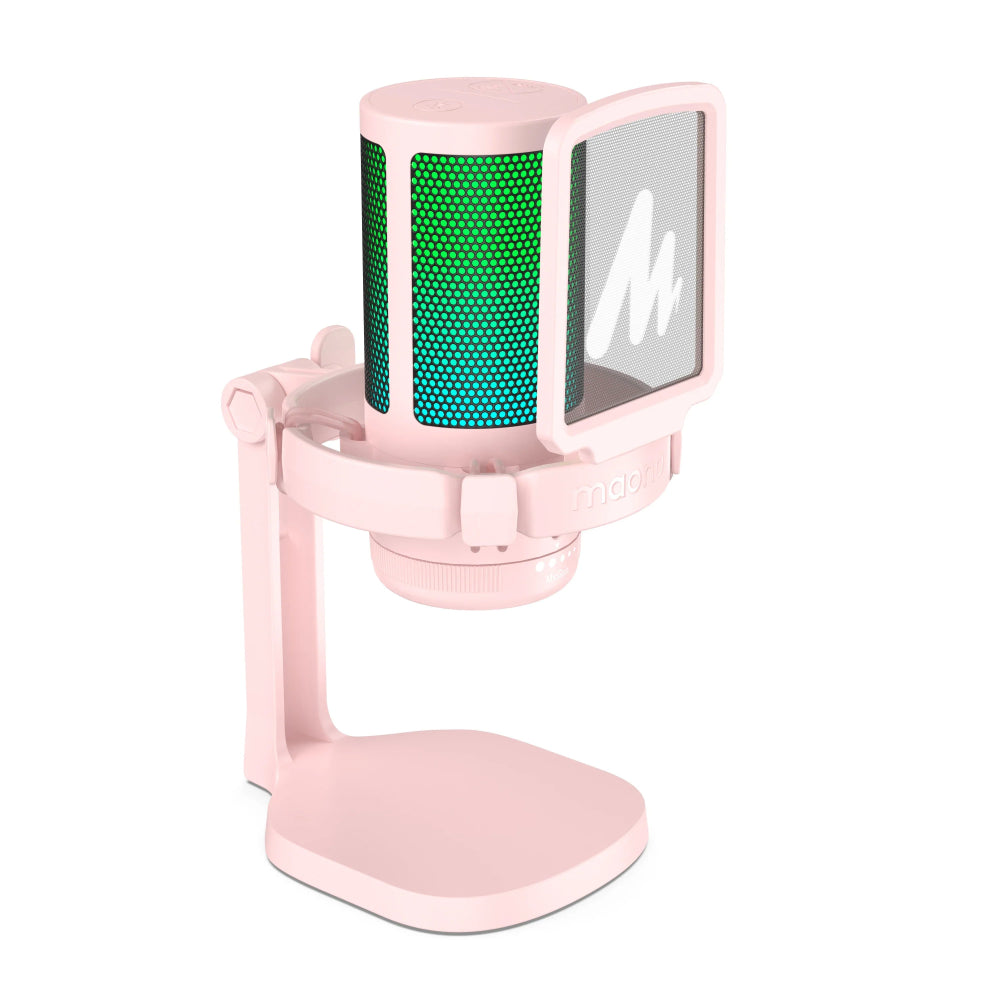 Microfone Gamer Maono DGM20, USB, RGB, Redução de Ruído, Mute com Um Toque - DGM20 - BoostedBit - BoostedBit - DGM20 - Rosa -