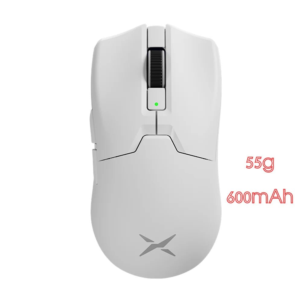 Mouse gamer Delux M800 Ultra, 55g, 6 botões, Tri - Mode, 26000DPI - M800 Ultra PAW3395 - BoostedBit - BoostedBit - Branco 55g 600mAh -
