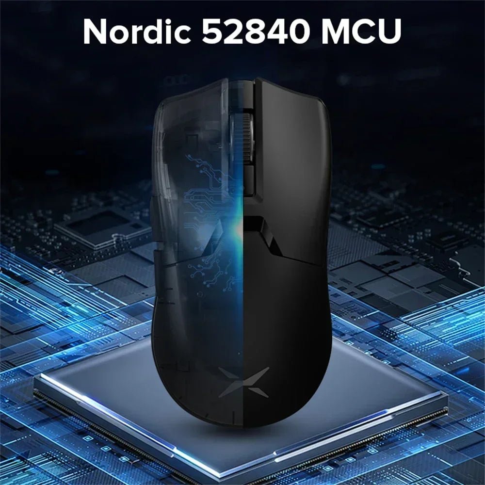 Mouse gamer Delux M800 Ultra, 55g, 6 botões, Tri - Mode, 26000DPI - M800 Ultra PAW3395 - BoostedBit - BoostedBit - Preto 55g 600mAh -