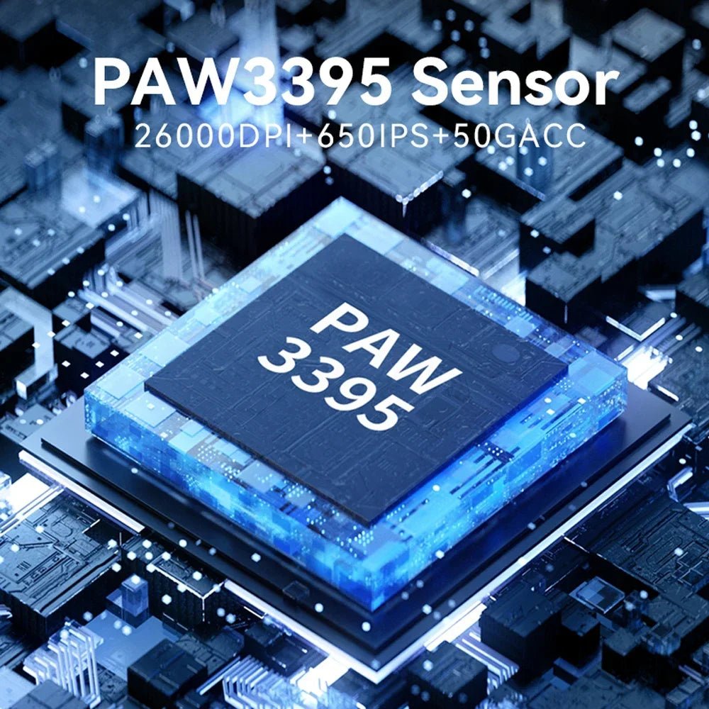 Mouse gamer Delux M900PRO, sem fio, 63g, RGB, 26000DPI - M900PRO PAW3395 - BoostedBit - BoostedBit - M900PRO - Preto -