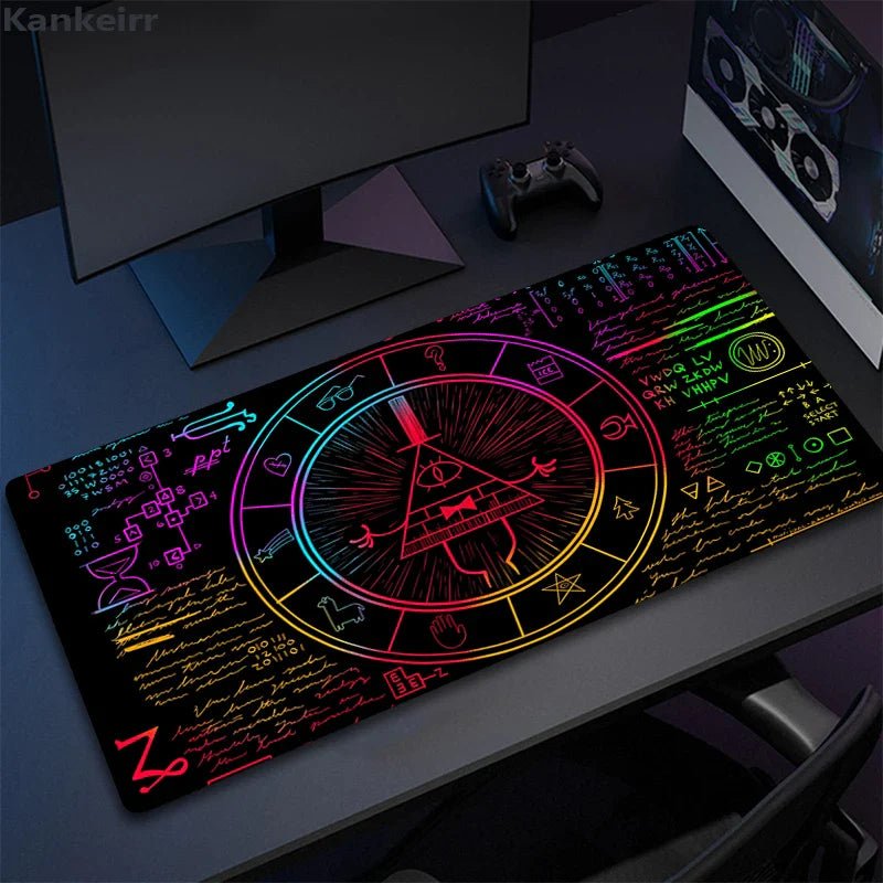 Mousepad Gamer de Borracha Antiderrapante (Gravity Falls) - BoostedBit - BoostedBit - Gravity Falls - 900x400x2mm -