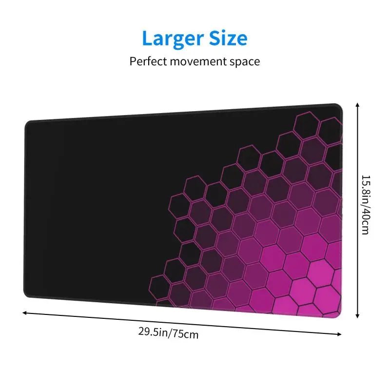 MousePads Gamer de Borracha Antiderrapante (Geométrico) - BoostedBit - BoostedBit - Geométrico 1 - 300x600x3mm -