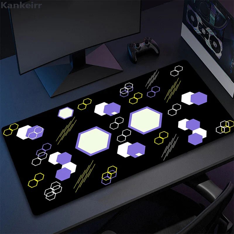 MousePads Gamer de Borracha Antiderrapante (Geométrico) - BoostedBit - BoostedBit - Geométrico 11 - 300x600x3mm -