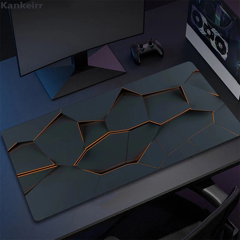 MousePads Gamer de Borracha Antiderrapante (Geométrico) - BoostedBit - BoostedBit - Geométrico 20 - 300x600x3mm -