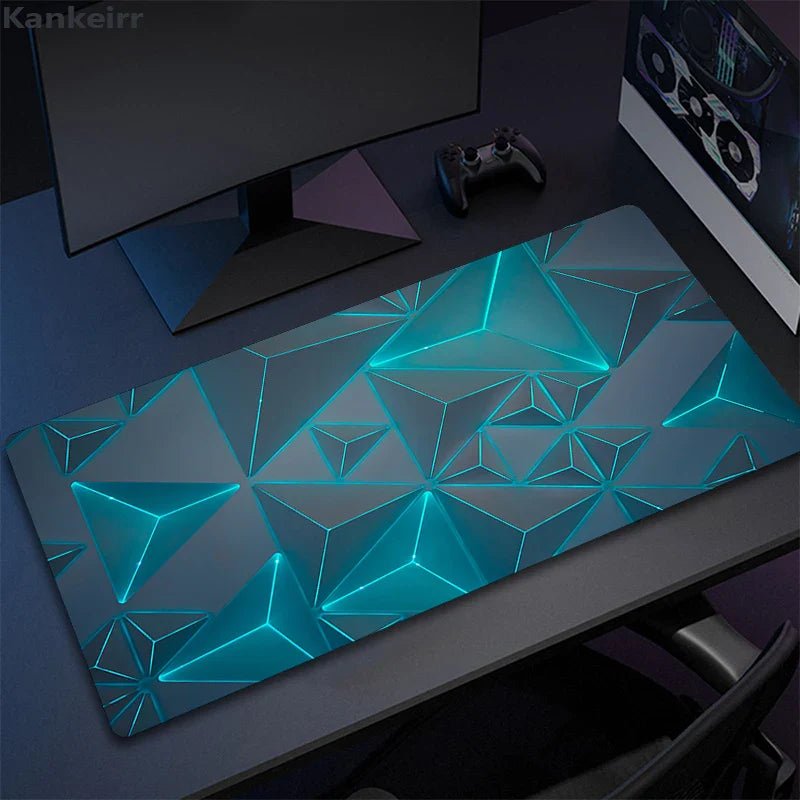 MousePads Gamer de Borracha Antiderrapante (Geométrico) - BoostedBit - BoostedBit - Geométrico 3 - 300x700x3mm -