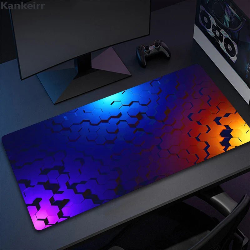 MousePads Gamer de Borracha Antiderrapante (Geométrico) - BoostedBit - BoostedBit - Geométrico 9 - 300x700x3mm -